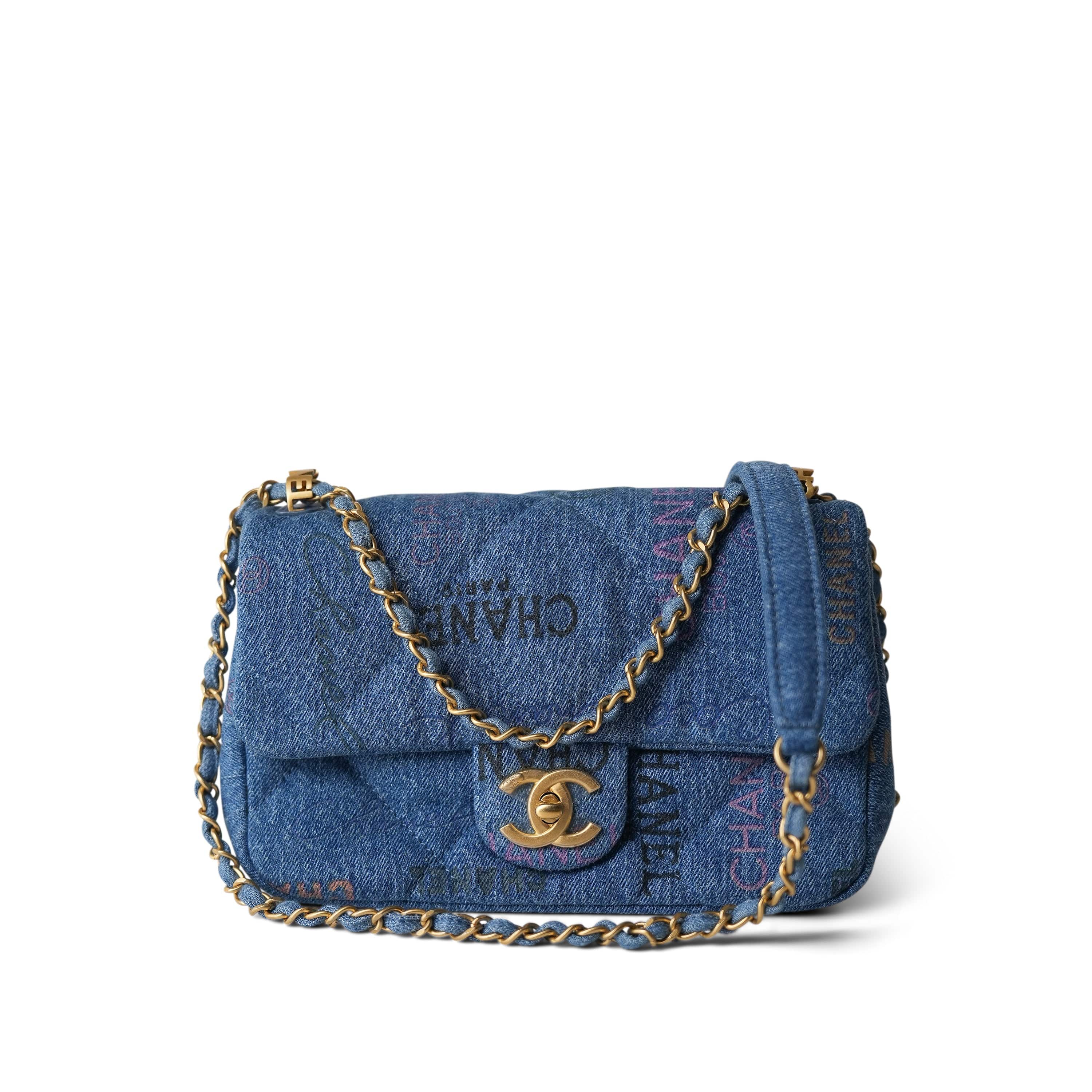 Chanel denim quilted bag sale