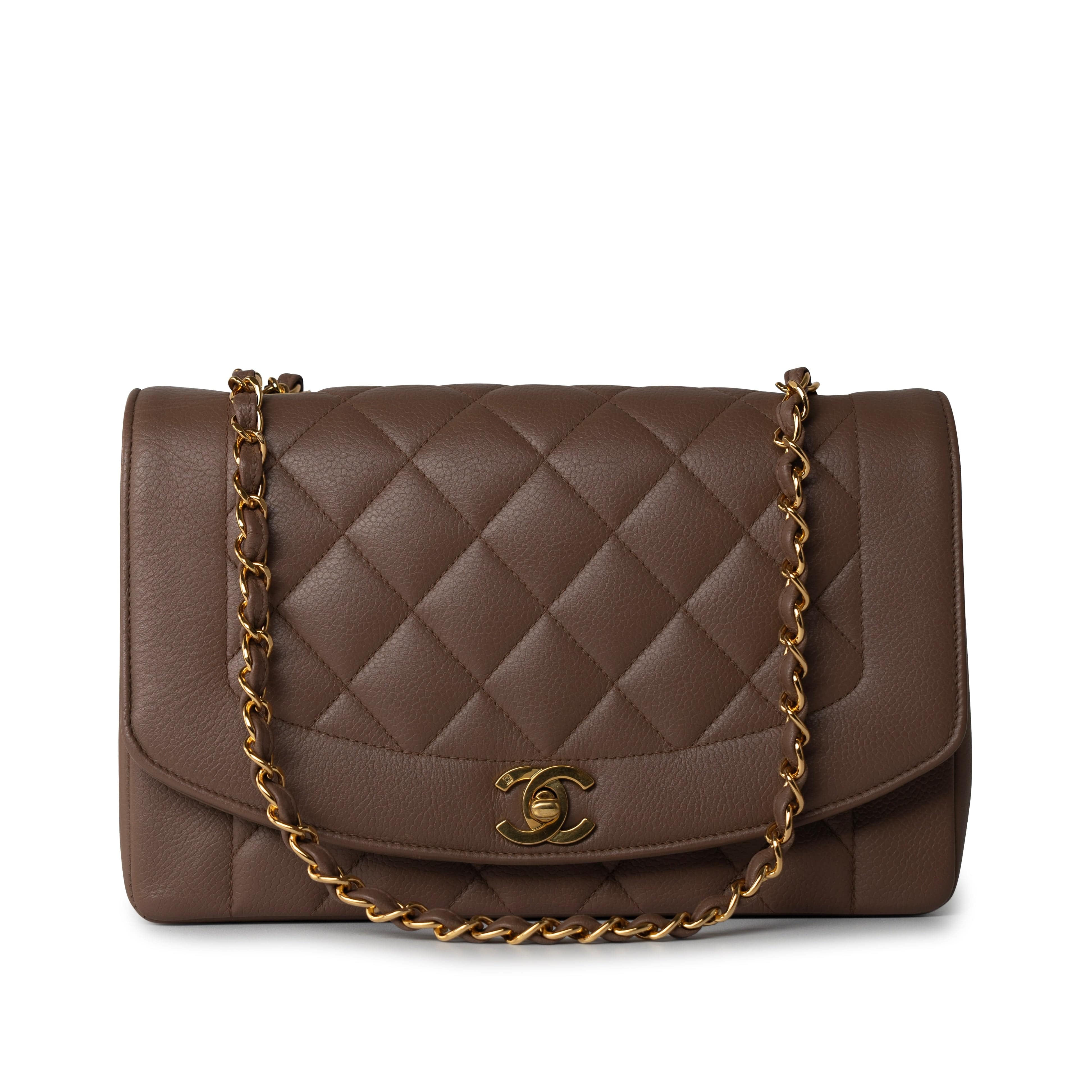 Chanel diana caviar bag sale