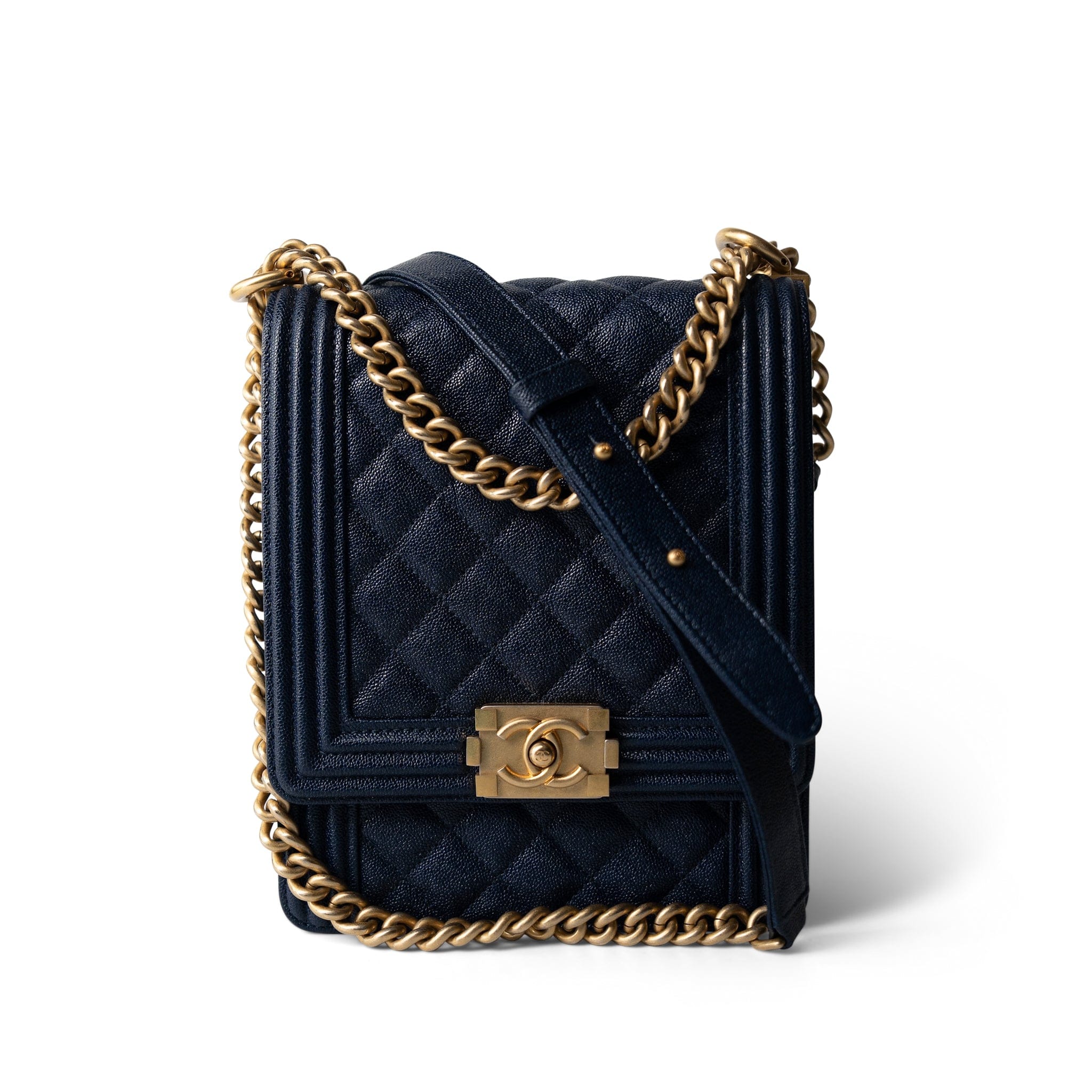 Chanel north south online boy bag