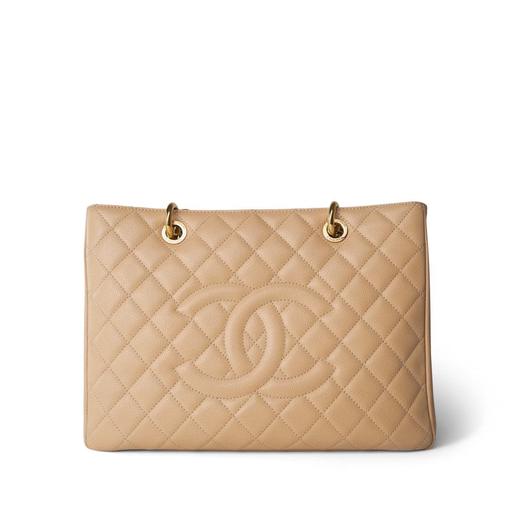 Chanel grand shopping tote beige hotsell