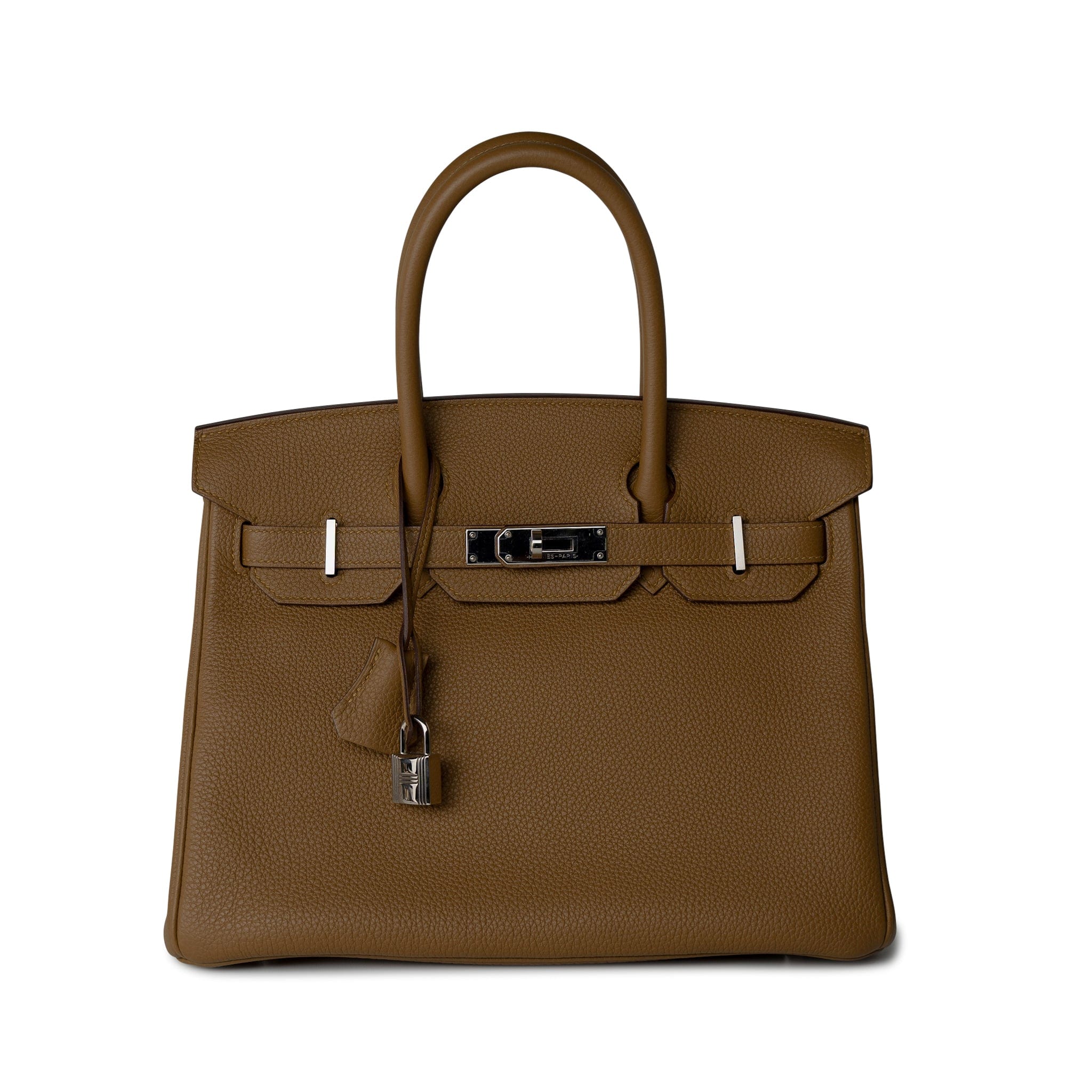 Exclusive Birkin 30 Bronze Dor Bleu Brume Veau Togo Luxury Handbag Sale REDELUXE