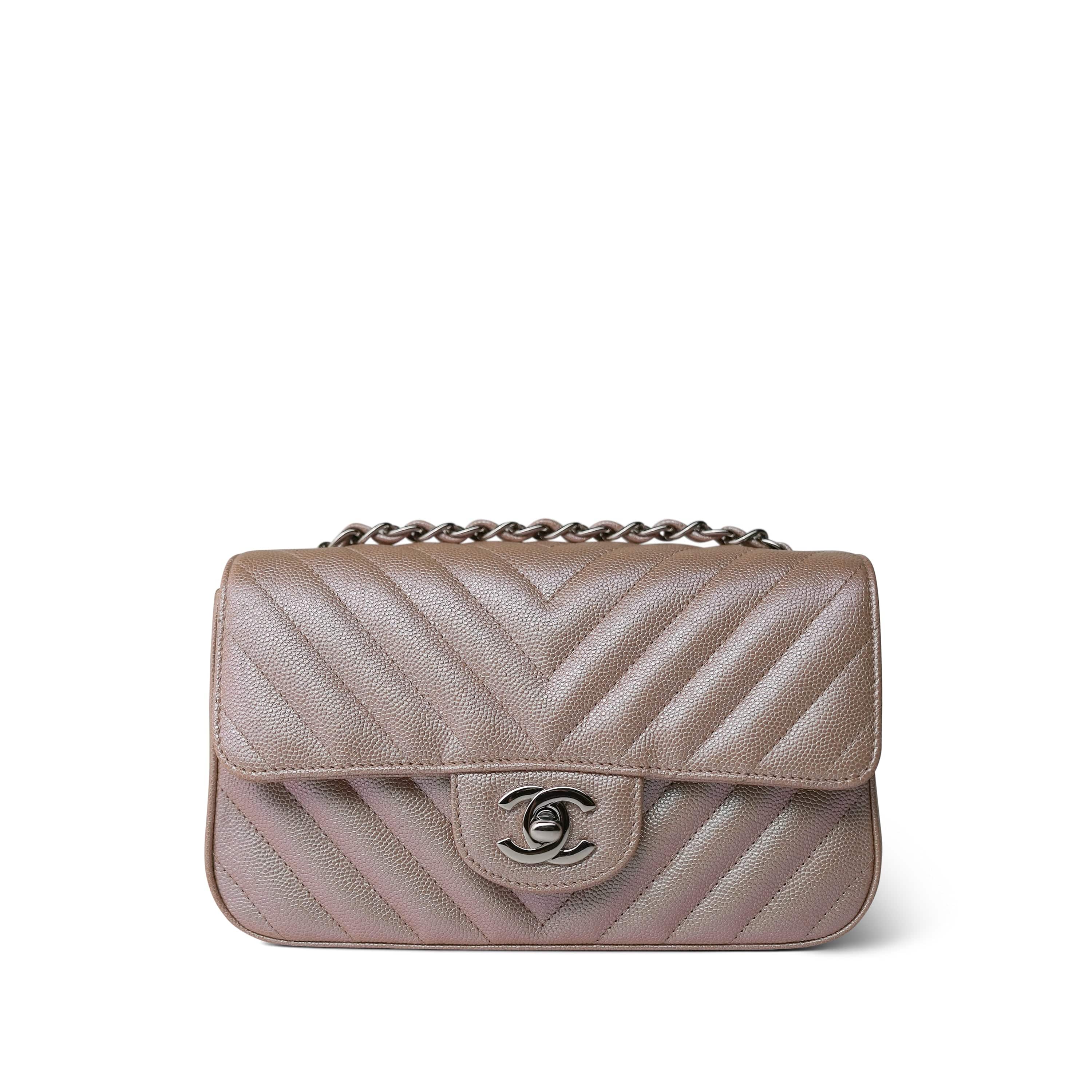 Chanel rose gold chevron mini on sale