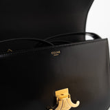 Celine Handbag Celine Triomph Black Shiny Calfskin Bag - Redeluxe