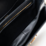 Celine Handbag Celine Triomph Black Shiny Calfskin Bag - Redeluxe