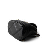 CHANEL Black 24C Black Lambskin Quilted 19 Flap Backpack Mixed Hardware - Redeluxe