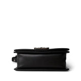 CHANEL Black Black Caviar Quilted Le Boy Bag Small Ruthenium Hardware - Redeluxe