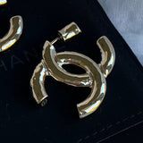 CHANEL Earrings 22C CC Earrings Light Gold - Redeluxe