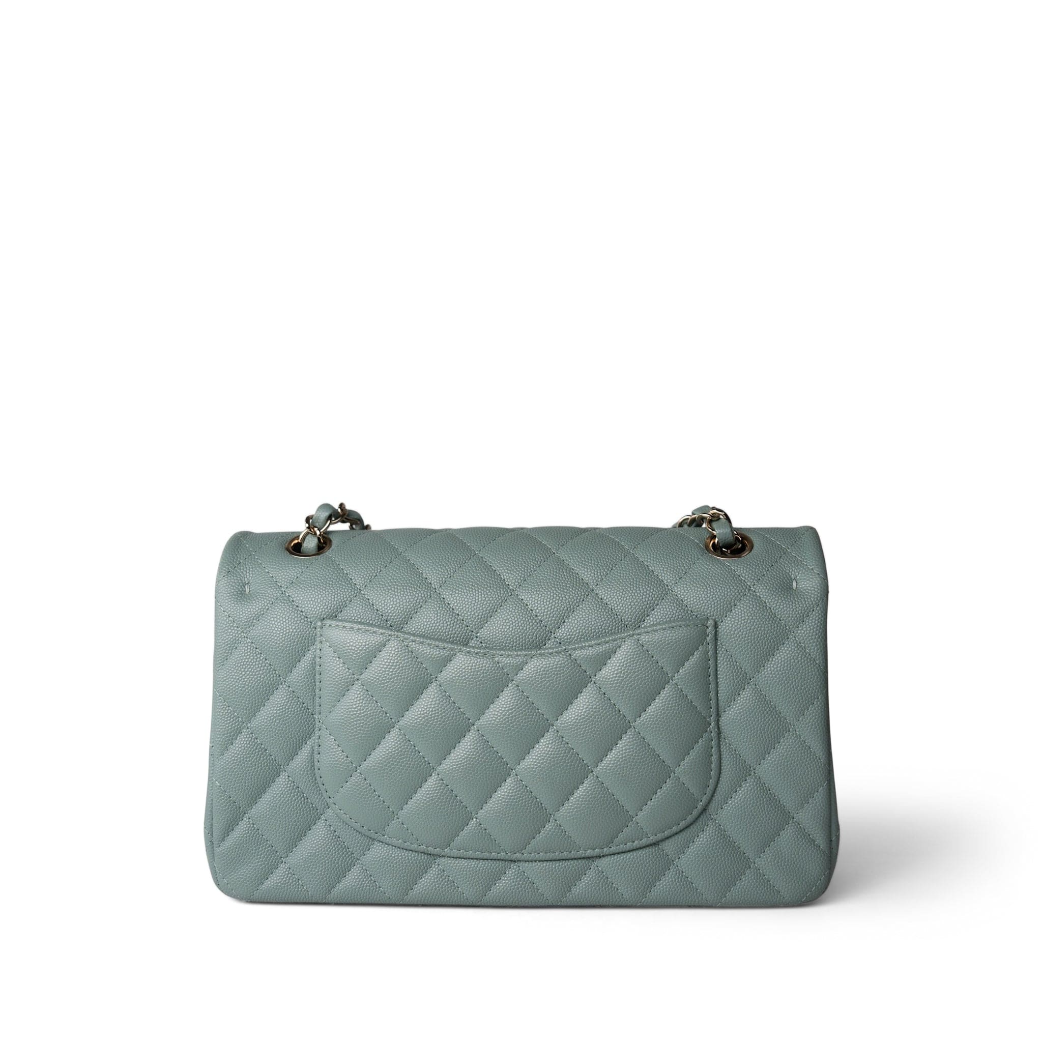 Chanel dark green discount bag