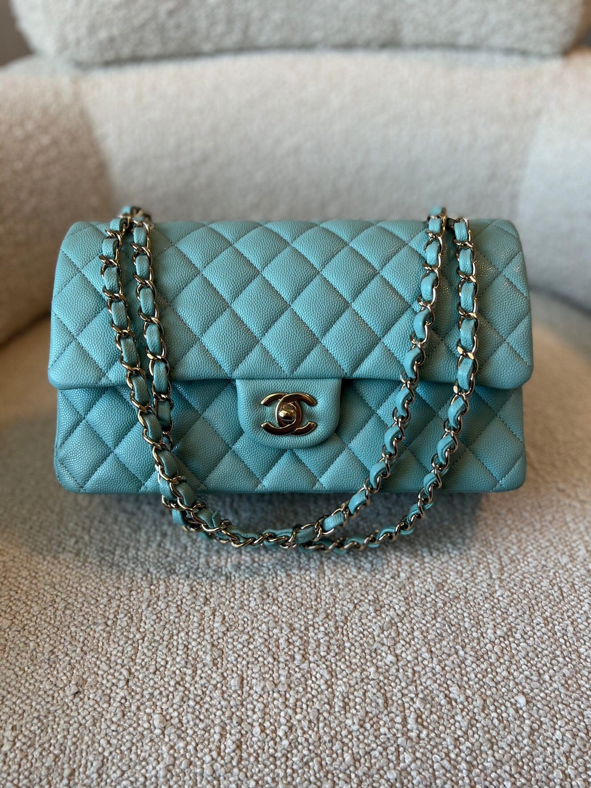 Tiffany blue chanel discount bag