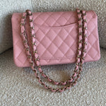 CHANEL Handbag 22C Sakura Pink Caviar Quilted Classic Flap Small LGHW - Redeluxe