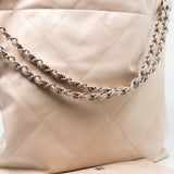 CHANEL Handbag 22P Ecru (nude) Small Calfskin Quilted 22 Bag - Redeluxe