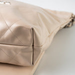 CHANEL Handbag 22P Ecru (nude) Small Calfskin Quilted 22 Bag - Redeluxe