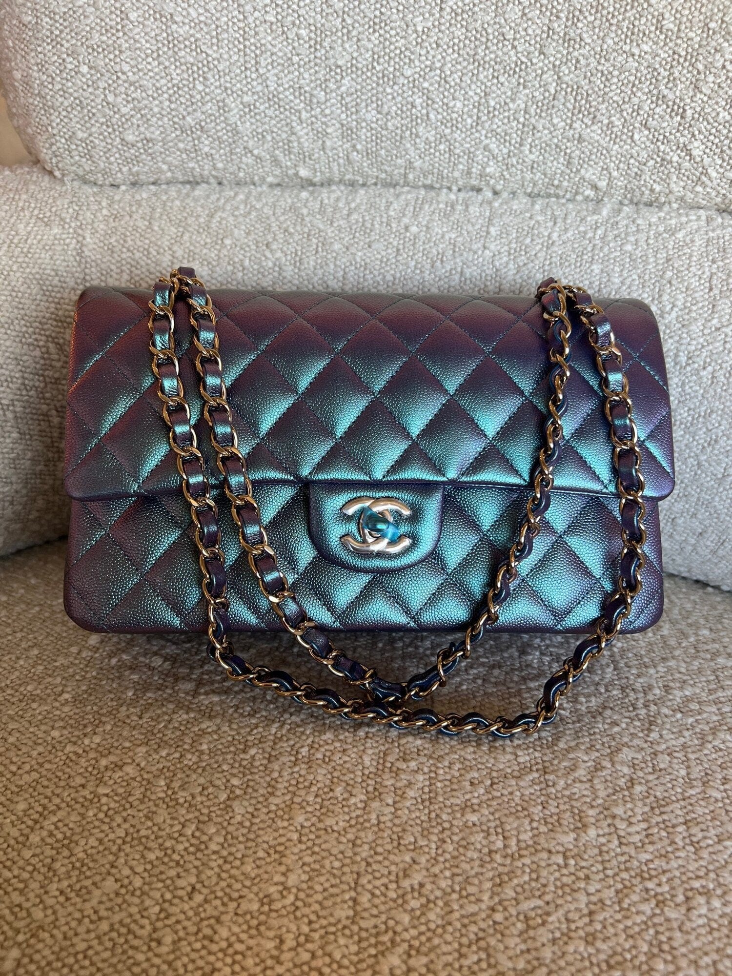 Chanel iridescent purple sale