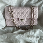 CHANEL Handbag 22P Light Pink Caviar Quilted Classic Flap Medium LGHW - Redeluxe