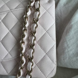 CHANEL Handbag 22P Light Pink Caviar Quilted Classic Flap Medium LGHW - Redeluxe