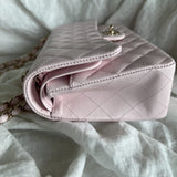 CHANEL Handbag 22P Light Pink Caviar Quilted Classic Flap Medium LGHW - Redeluxe