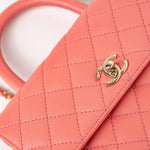 CHANEL Handbag 22P Pink Caviar Quilted Coco Handle Small LGHW - Redeluxe