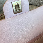 CHANEL Handbag 22S Light Pink Caviar Quilted Classic Flap Medium LGHW - Redeluxe