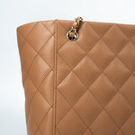 CHANEL Handbag 23P Small Caramel Caviar Quilted Shopping Bag Light Gold Hardware - Redeluxe