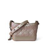 CHANEL Handbag Beige 19S Pearly Beige Aged Calfksin Quilted Gabrielle Bag - Redeluxe