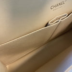 CHANEL Handbag Beige Clair Caviar Quilted Jumbo Classic Flap LGHW - Redeluxe