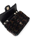 CHANEL Handbag Black 23B Black Multicolor Reversible Sequins Single Flap Bag - Redeluxe