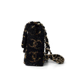 CHANEL Handbag Black 23B Black Multicolor Reversible Sequins Single Flap Bag - Redeluxe