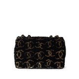 CHANEL Handbag Black 23B Black Multicolor Reversible Sequins Single Flap Bag - Redeluxe