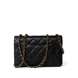 CHANEL Handbag Black Black Caviar Quilted Wallet on Chain WOC Gold Hardware - Redeluxe