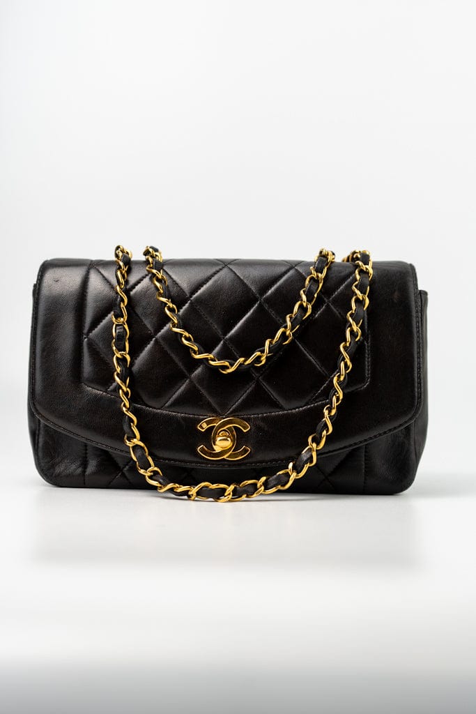 Vintage 1990s Chanel Lambskin Double Flap Bag - Black – Mint Market