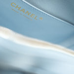 CHANEL Handbag Blue 22S CC In Love Blue Lambskin Quilted Large Heart Bag Light Gold Hardware - Redeluxe