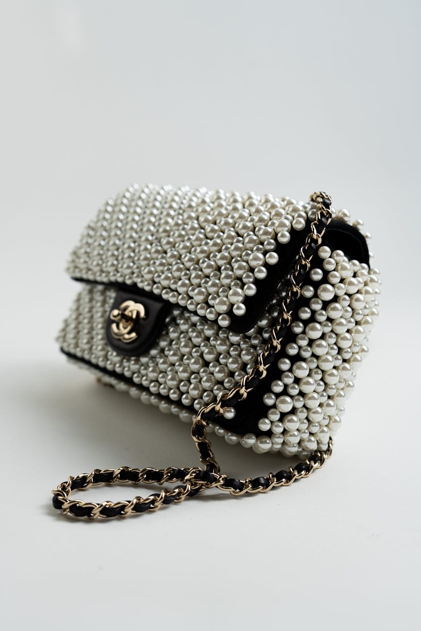 Chanel 19S Mini Pearl On Flap REDELUXE