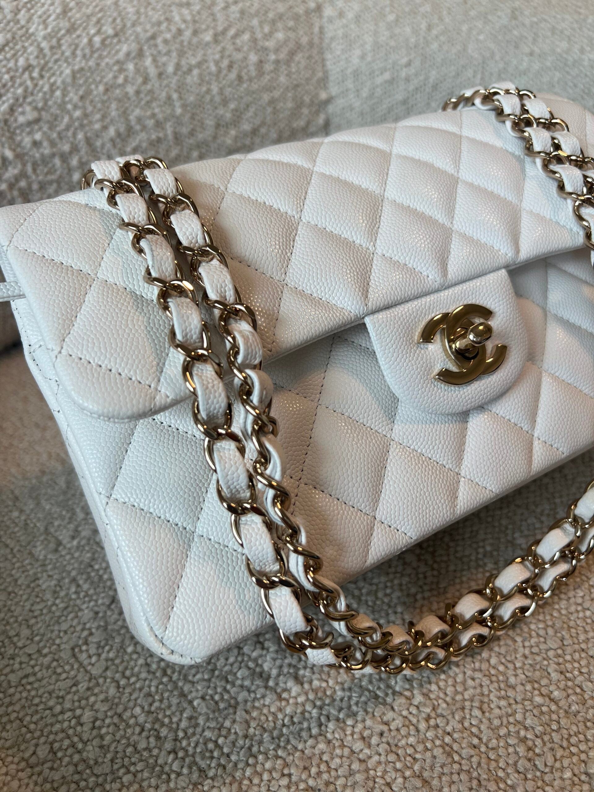 Chanel Vintage - Caviar Petit Timeless Shopping Tote Bag - White Ivory -  Caviar Leather Handbag - Luxury High Quality - Avvenice