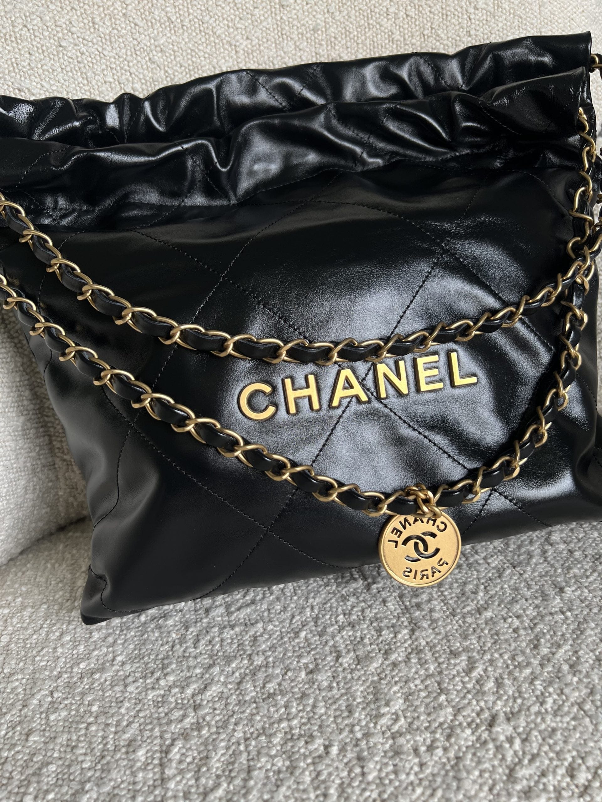 Shiny chanel bag sale