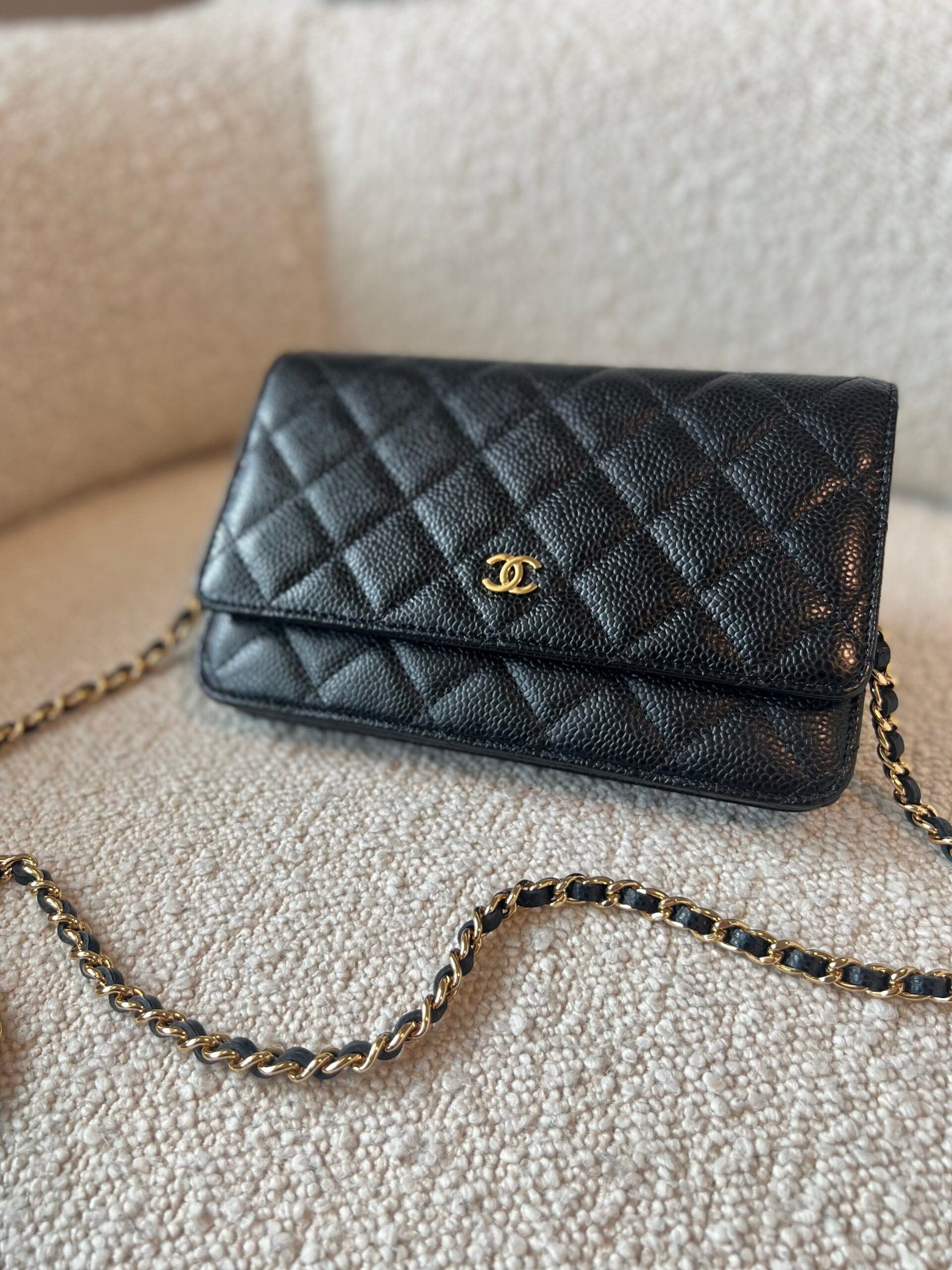 Chanel woc black online caviar ghw