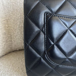 CHANEL Handbag Chanel Black Lambskin Quilted Trendy CC Small LGHW - Redeluxe