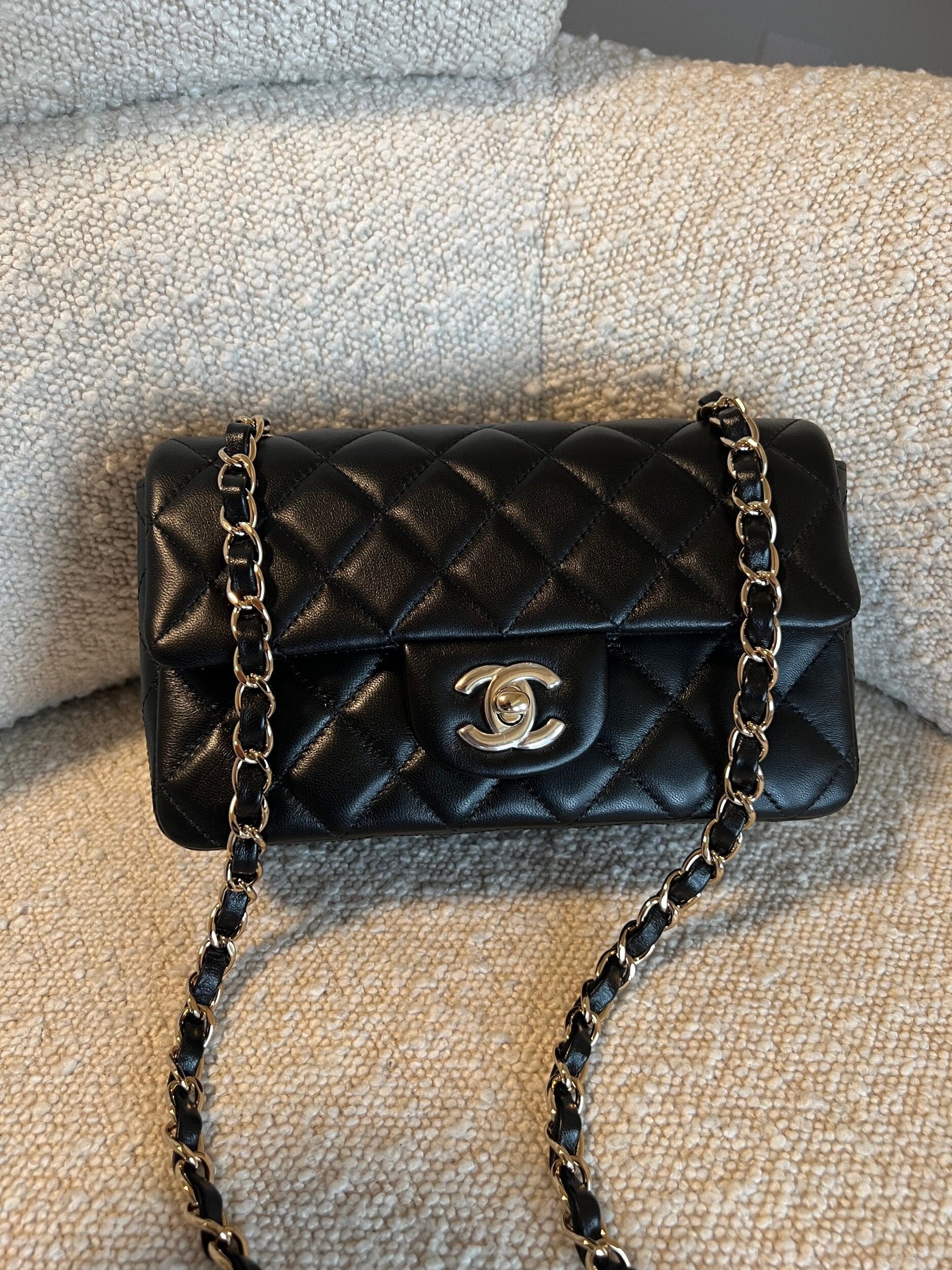 Chanel mini best sale rectangular lambskin