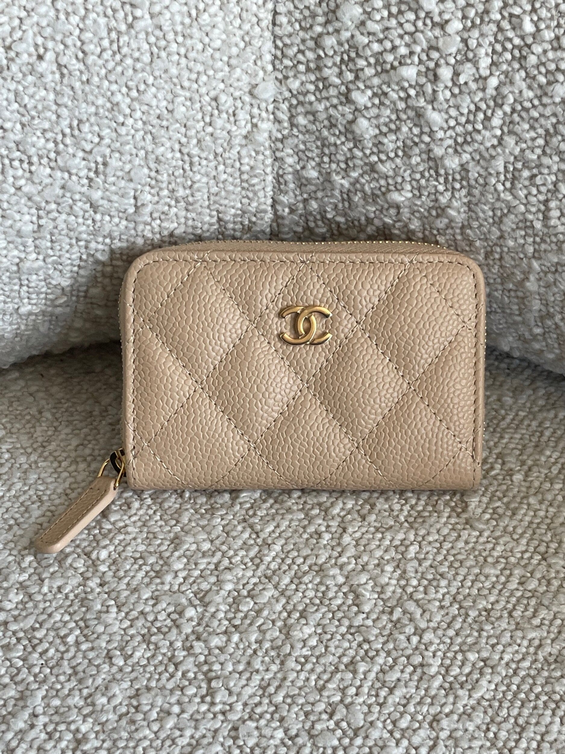 Chanel zip 2024 coin purse