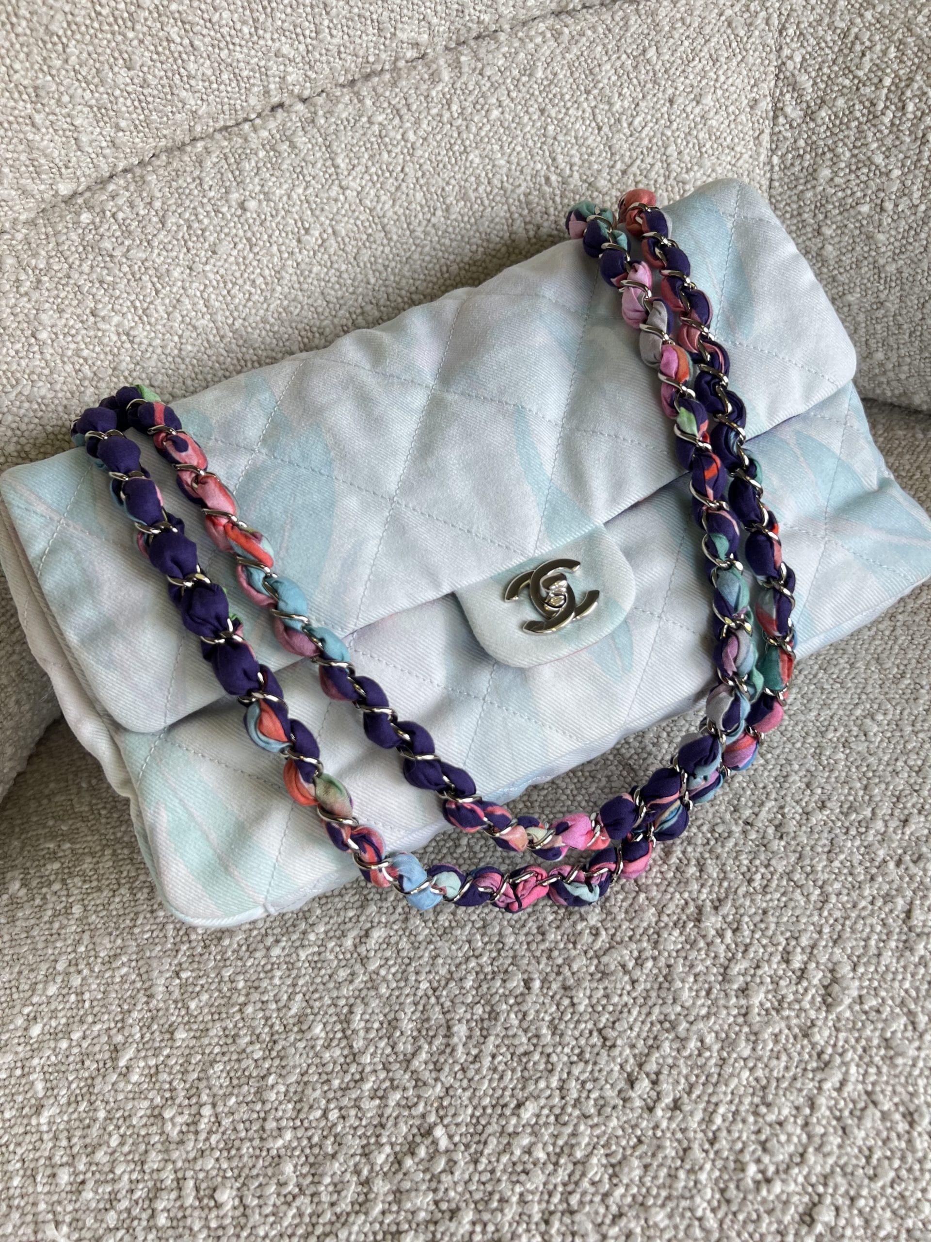 Chanel Jungle Jeans Flap Bag Blue SHW REDELUXE