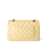 CHANEL Handbag Classic flap / Yellow 21C Yellow Lambskin Quilted Classic Flap Small Light Gold Hardware - Redeluxe