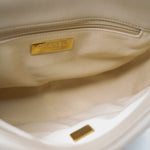 CHANEL Handbag Cream 22S Beige Lambskin Quilted Small 19 Flap Mixed Hardware - Redeluxe