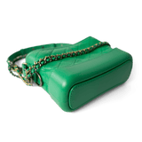 CHANEL Handbag Green / Gabrielle Green Aged Calfskin Quilted Hobo Gabrielle Bag Small Mixed Hardware - Redeluxe