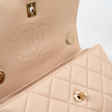 CHANEL Handbag Light Beige Lambskin Quilted Trendy CC Small LGHW - Redeluxe