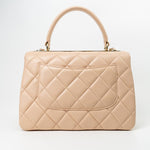 CHANEL Handbag Light Beige Lambskin Quilted Trendy CC Small LGHW - Redeluxe