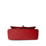 CHANEL Handbag Mini Top Handle / Red 22P Red Lambskin Mini Top Handle Light Gold Hardware - Redeluxe