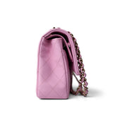 CHANEL Handbag Pink 23P Pink Caviar Quilted Classic Flap Medium Light Gold Hardware - Redeluxe