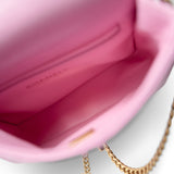 CHANEL Handbag Pink Pink Caviar Quilted Sweetheart Mini Flap Antique Gold Hardware - Redeluxe