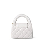 CHANEL Handbag Pink White Aged Calfskin Nano Kelly Mini Shopper - Redeluxe