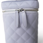 CHANEL Handbag Purple 21K Lavender Caviar Quilted Top Handle Vanity Case Silver Hardware - Redeluxe