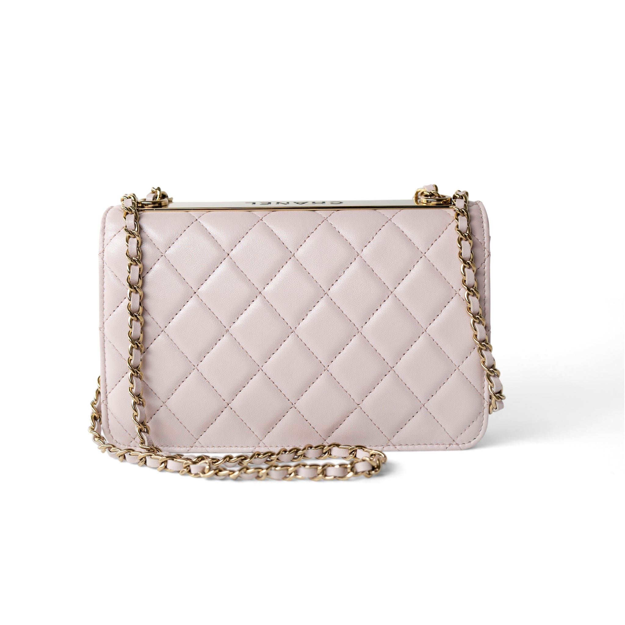 CHANEL Handbag WOC / Purple 21B Light Purple Lambskin Quilted Trendy CC Wallet on Chain WOC - Redeluxe